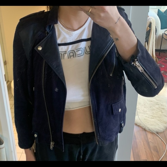 IRO LAMBSKIN MOTO JACKET - Picture 6 of 7